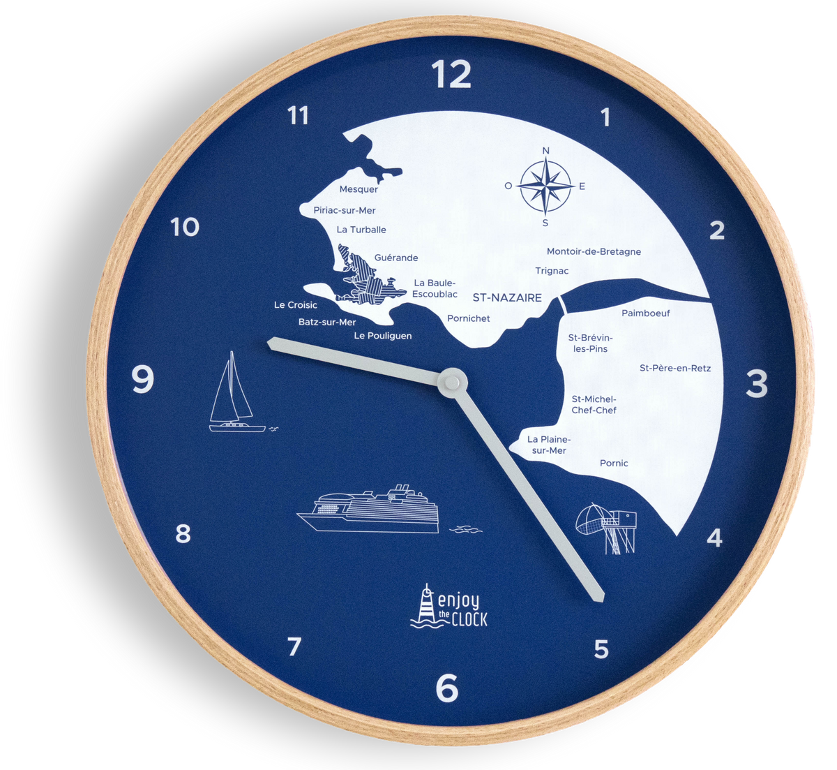 Horloge 12H Côte D'amour Enjoy the Clock